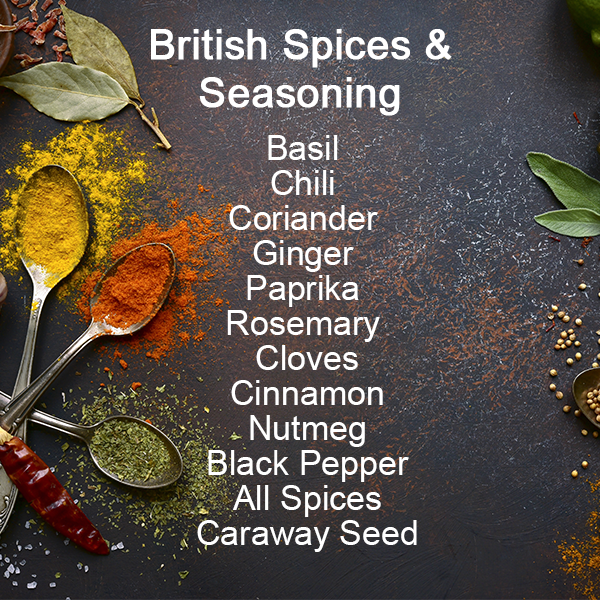 Nice Saffron - 12 Pack Spices Cooking Gift Set (British Spices & Seasoning)