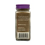 Black Pepper Powder Bottle Back