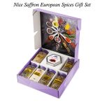 6 Pack Spices with 1 Saffron Threads Box